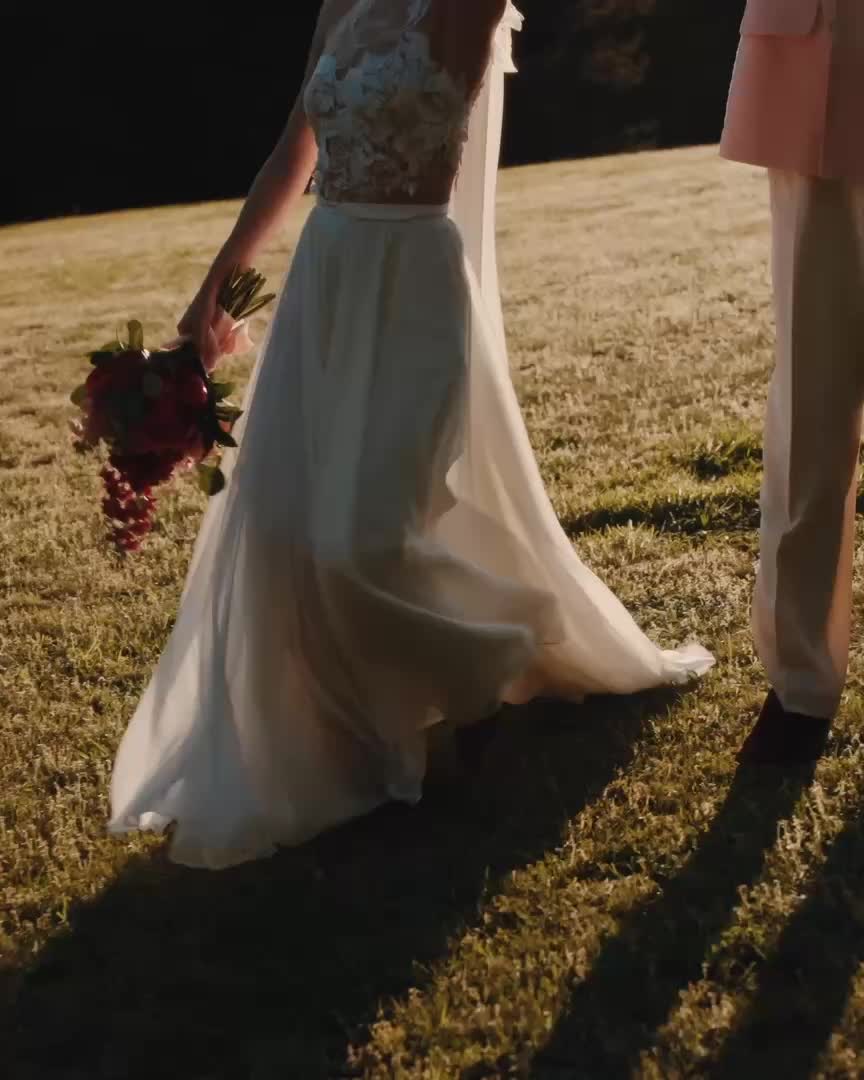 Newlyweds on their wedding day