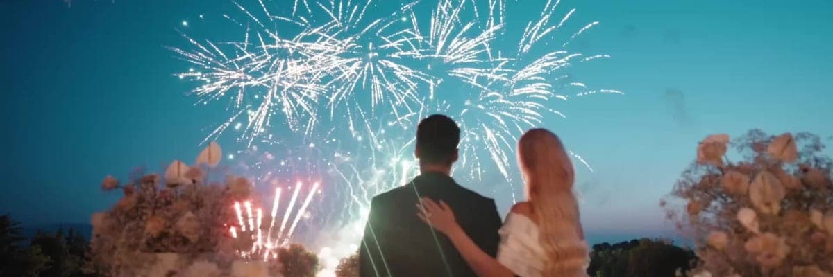 Frame from a wedding photo session